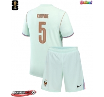 Francja Jules Kounde #5 Koszulka Wyjazdowa dzieci MŚ 2026 Krótki Rękaw (+ krótkie spodenki)